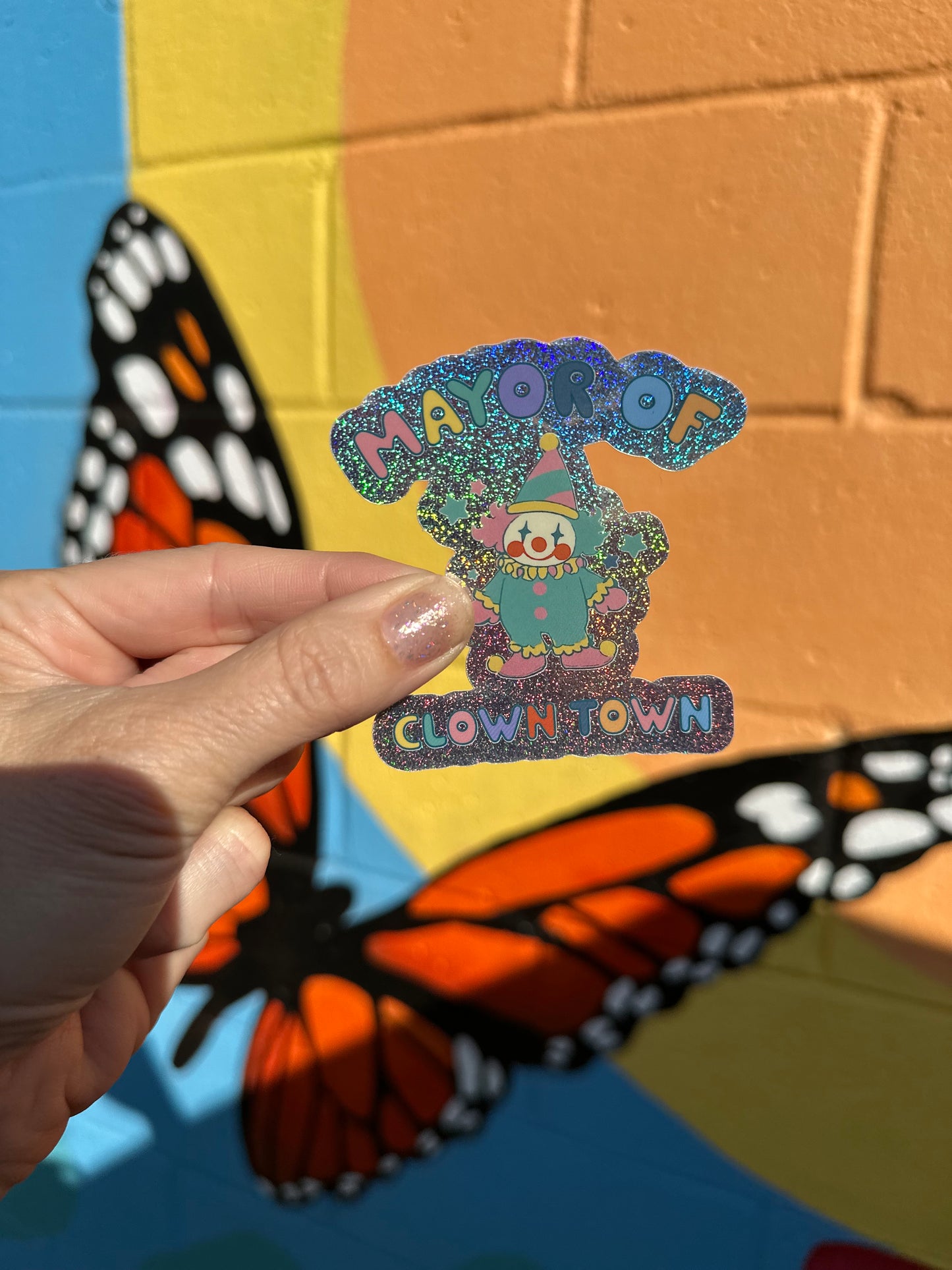 Mayor Of Clown Town Pixie Dust Sticker