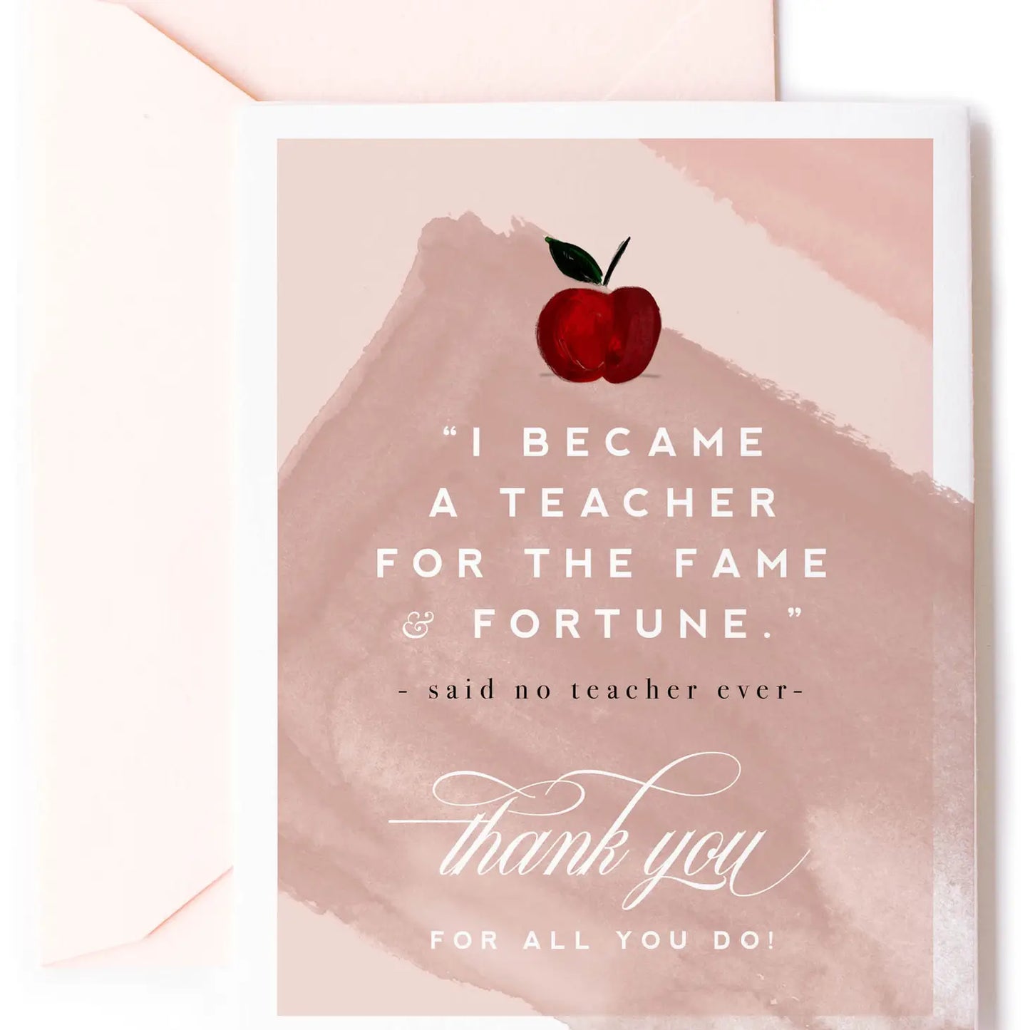 Fame & Fortune Teacher Thanks Card