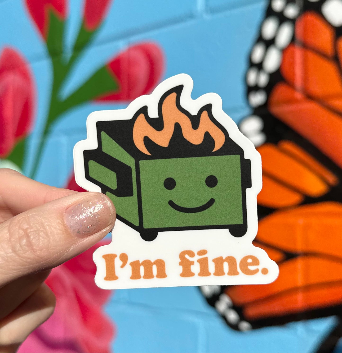 Dumpster Fire Sticker