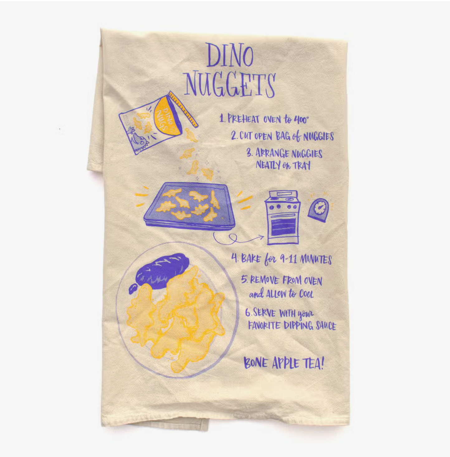 Dino Nuggets Dish Towel