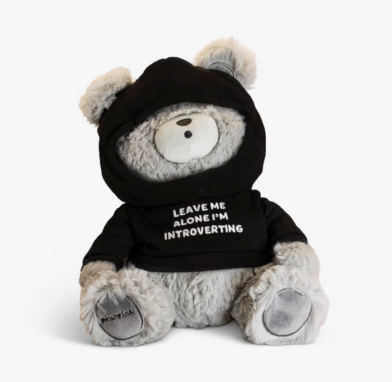 "Leave Me Alone, I'M Introverting" Teddy Bear Plushie