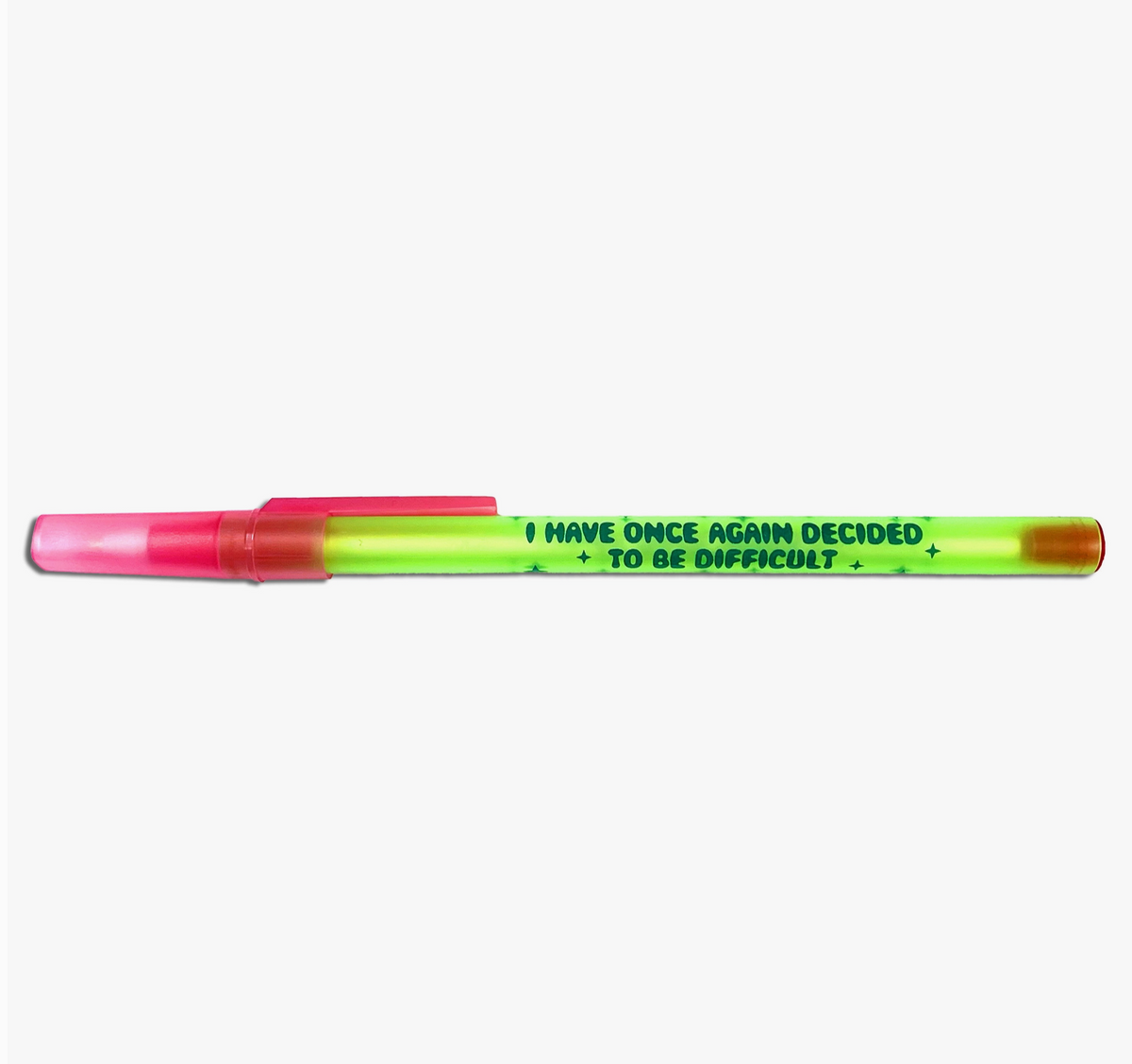 BALLPOINT: Most of my life I've been anti-ballpoint. I'm a