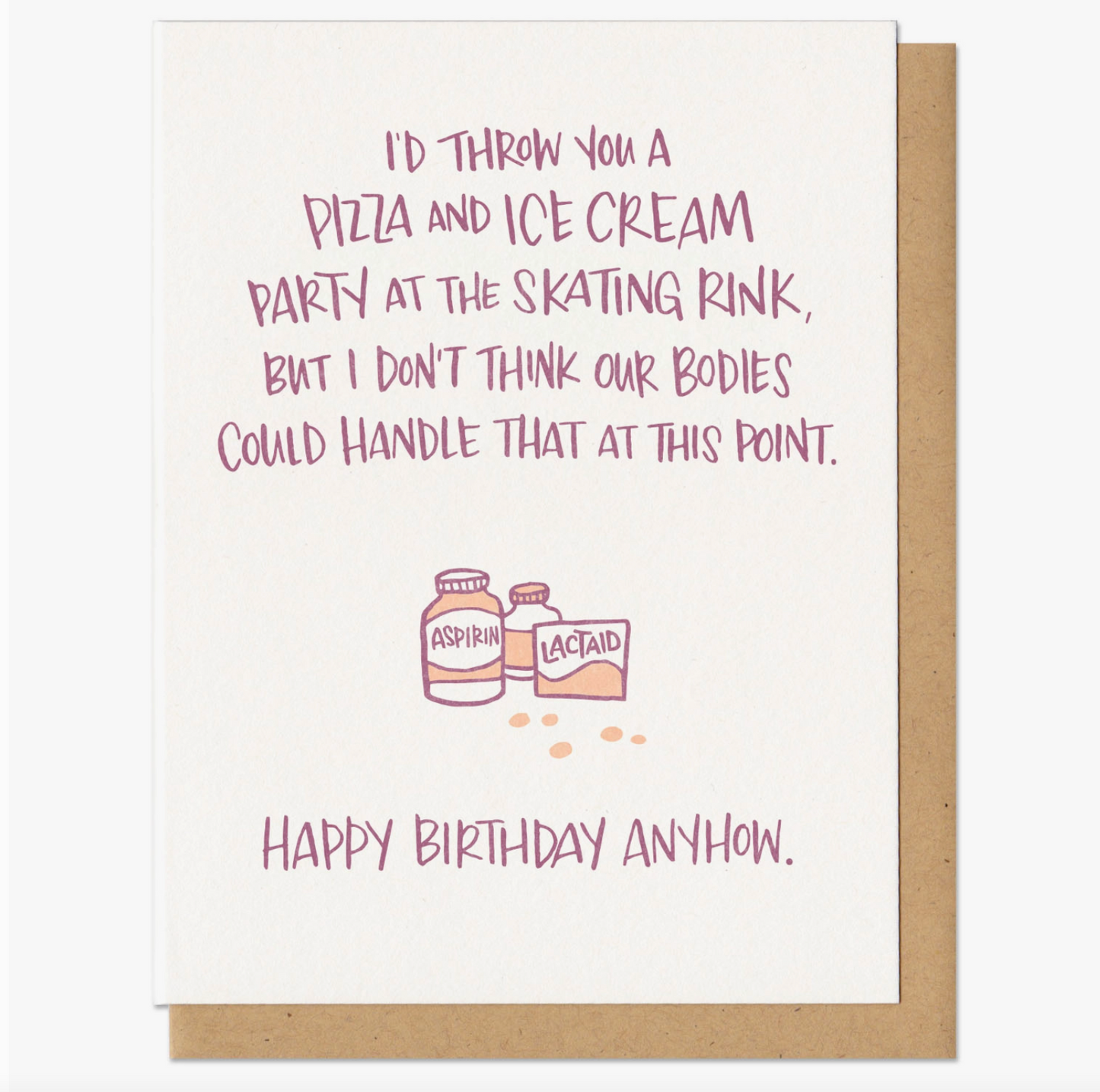 Pizza & Ice Cream Party Card