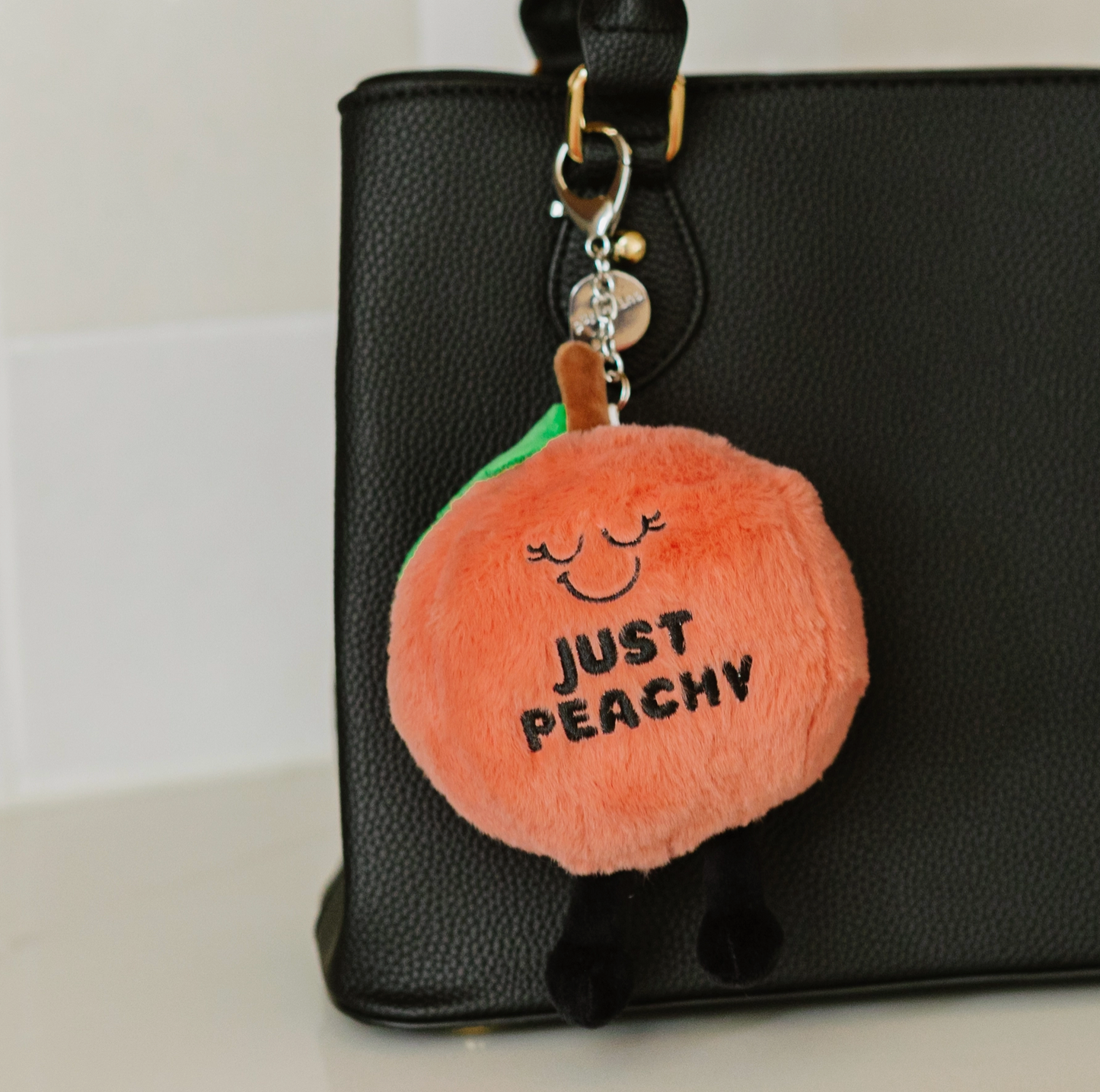 Just Peachy Plushie Keychain