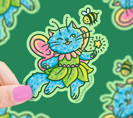 Fairy Kitty Whimsical Fairycore Sticker