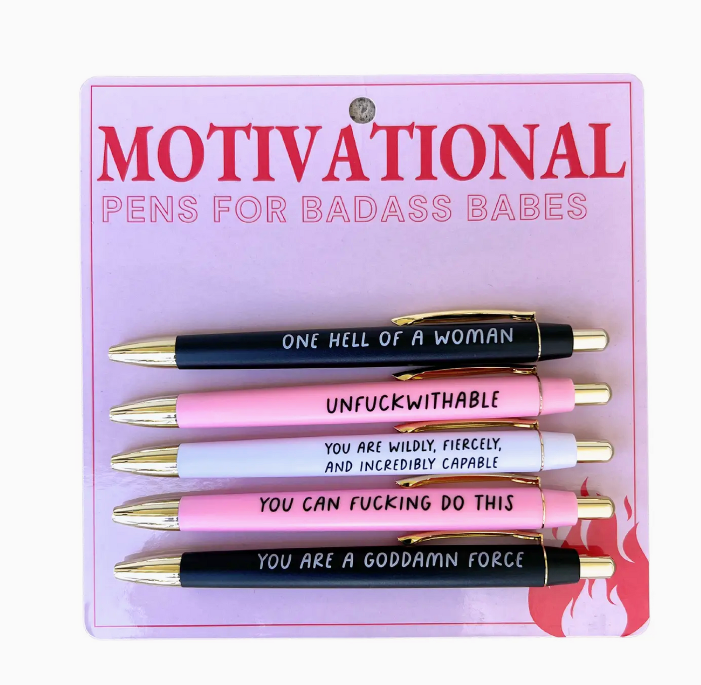 Motivational Pens For Badass Babes Pen Set