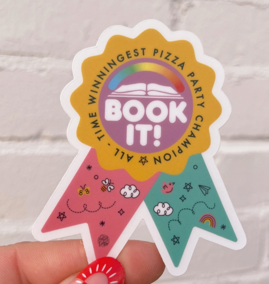 Book It: All-Time Winningest Pizza Party Champion Sticker
