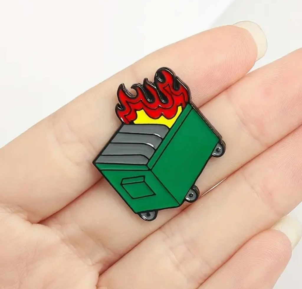 Dumpster Fire Pin