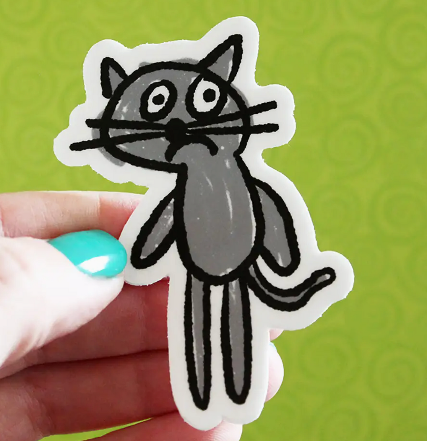 Anxious Cat Sticker