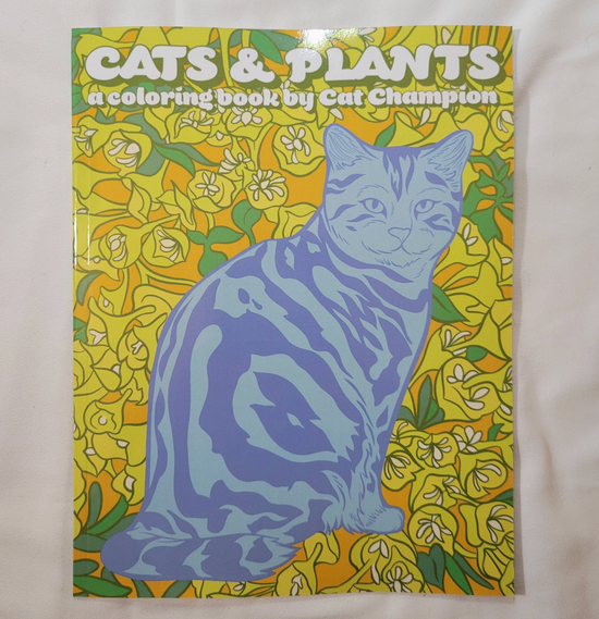 Cats & Plants Coloring Book