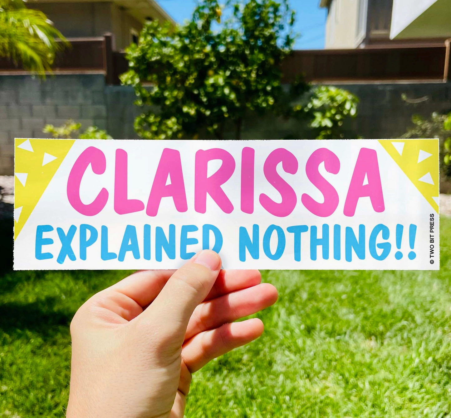 Clarissa Explained Nothing Bumper Sticker