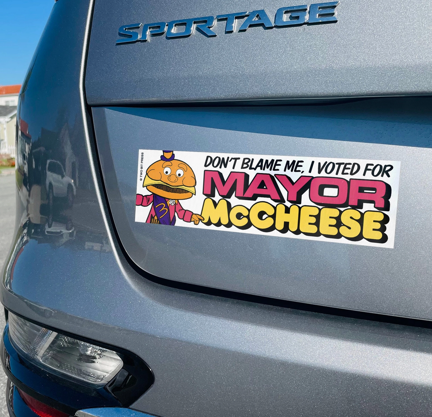 I Voted For Mayor Mccheese Bumper Sticker