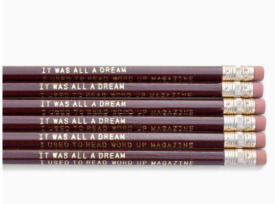 Biggie "It Was All A Dream" Pencil Set - 6 pencils