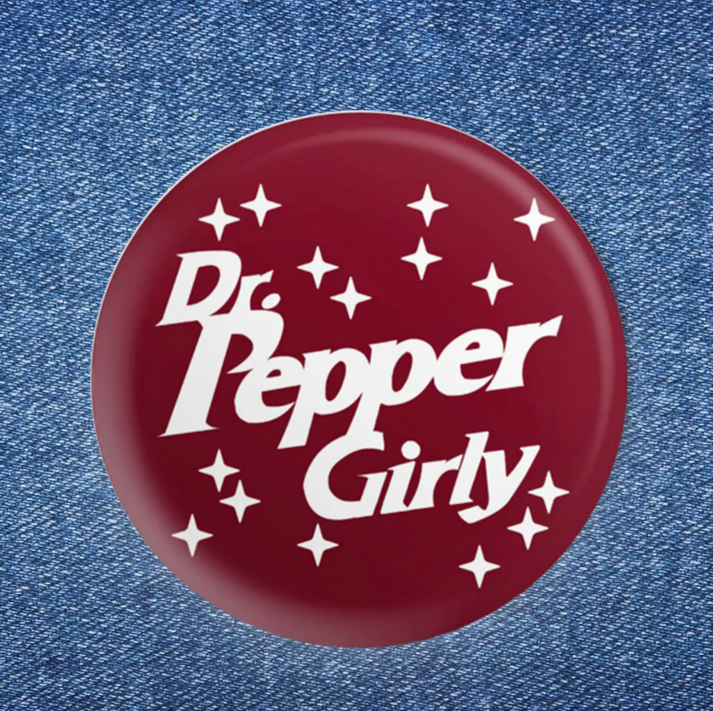 Dr. Pepper Girly Button