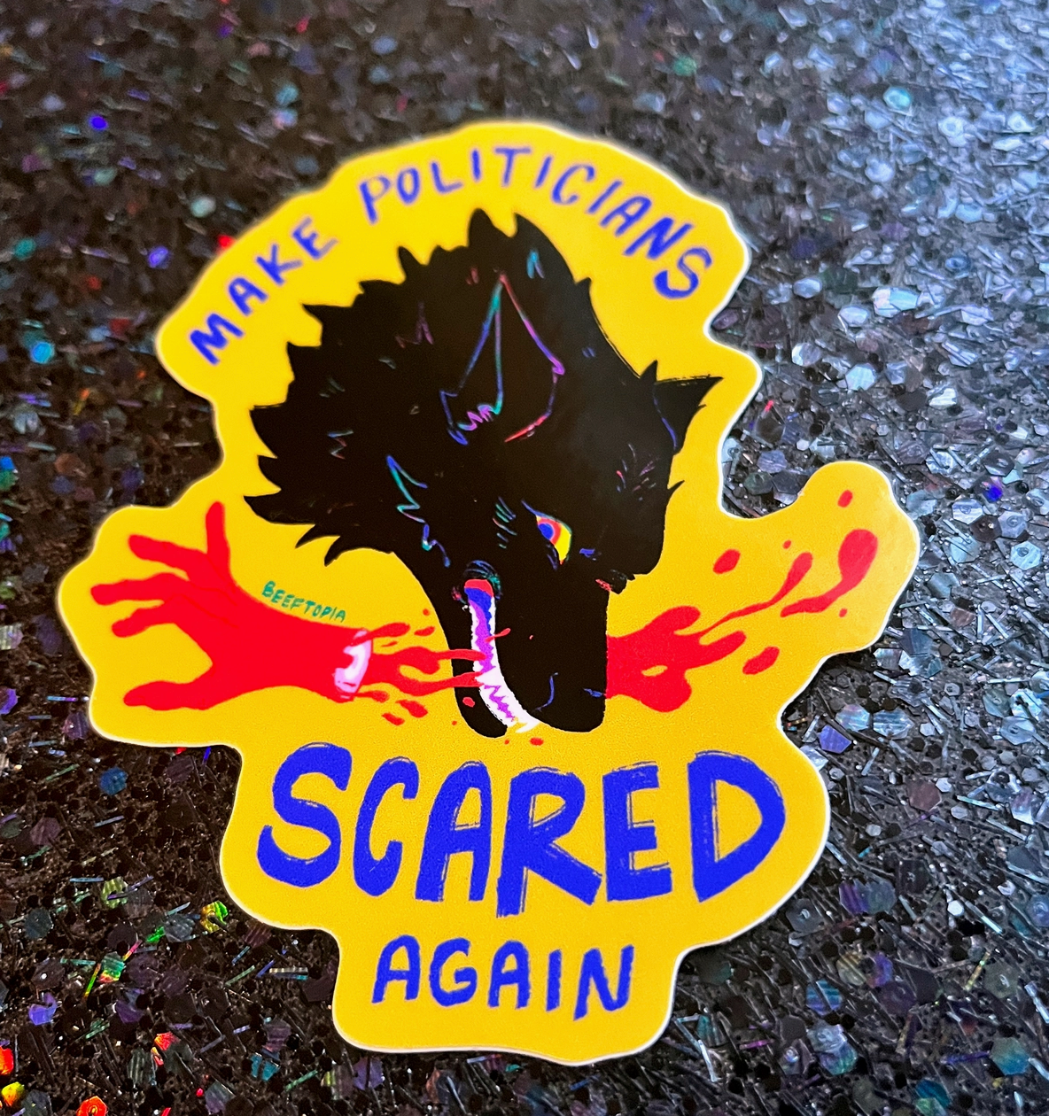 Make Politicians Scared Again Sticker