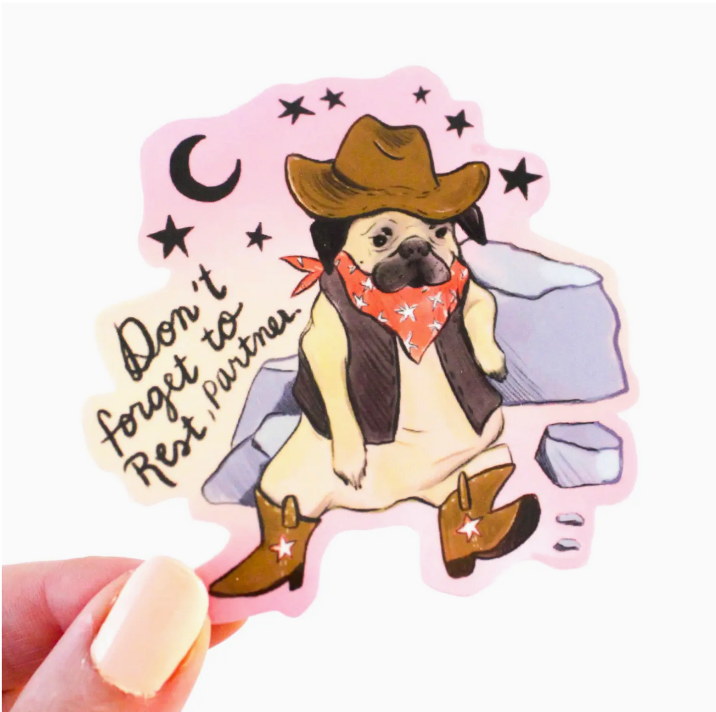 Don't Forget To Rest, Partner Sticker