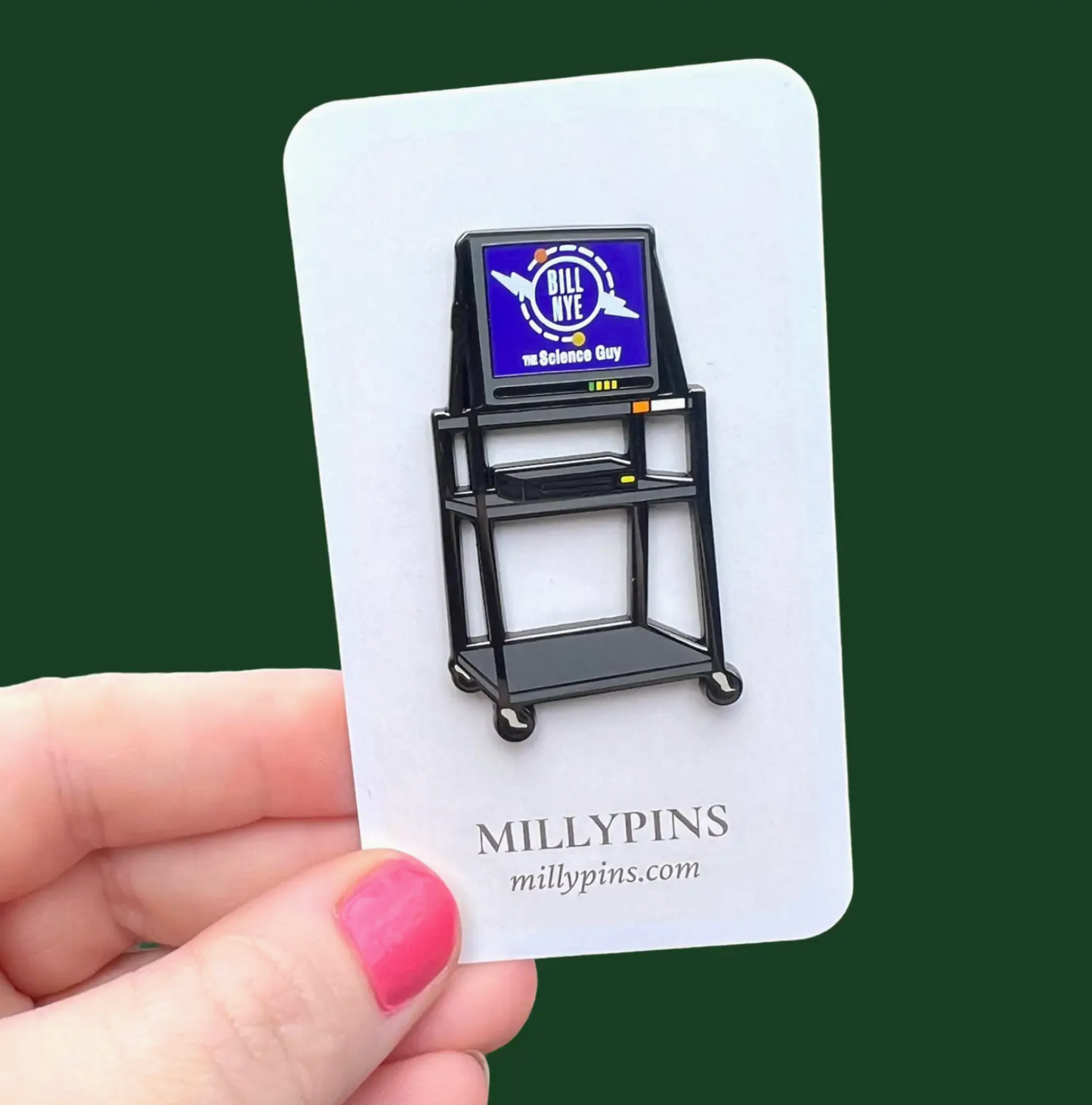 Nostalgic “Bill Nye: the Science Guy” School TV Pin