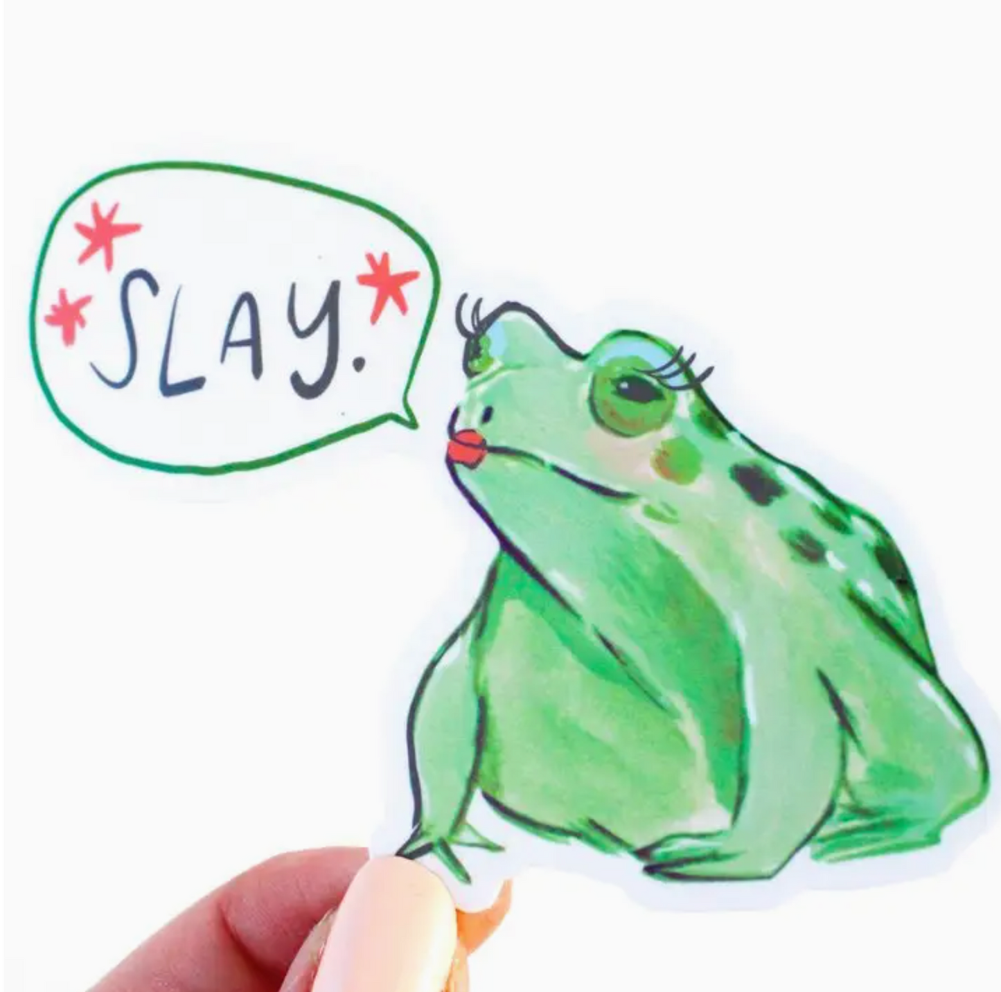 Slay Frog Sticker