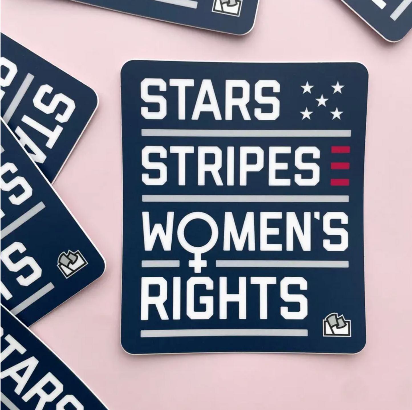 Stars, Stripes, Women's Rights Sticker