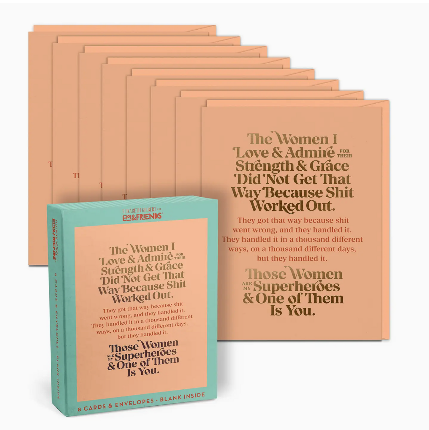 The Women I Love and Admire Card Box Set - Includes 8 Cards