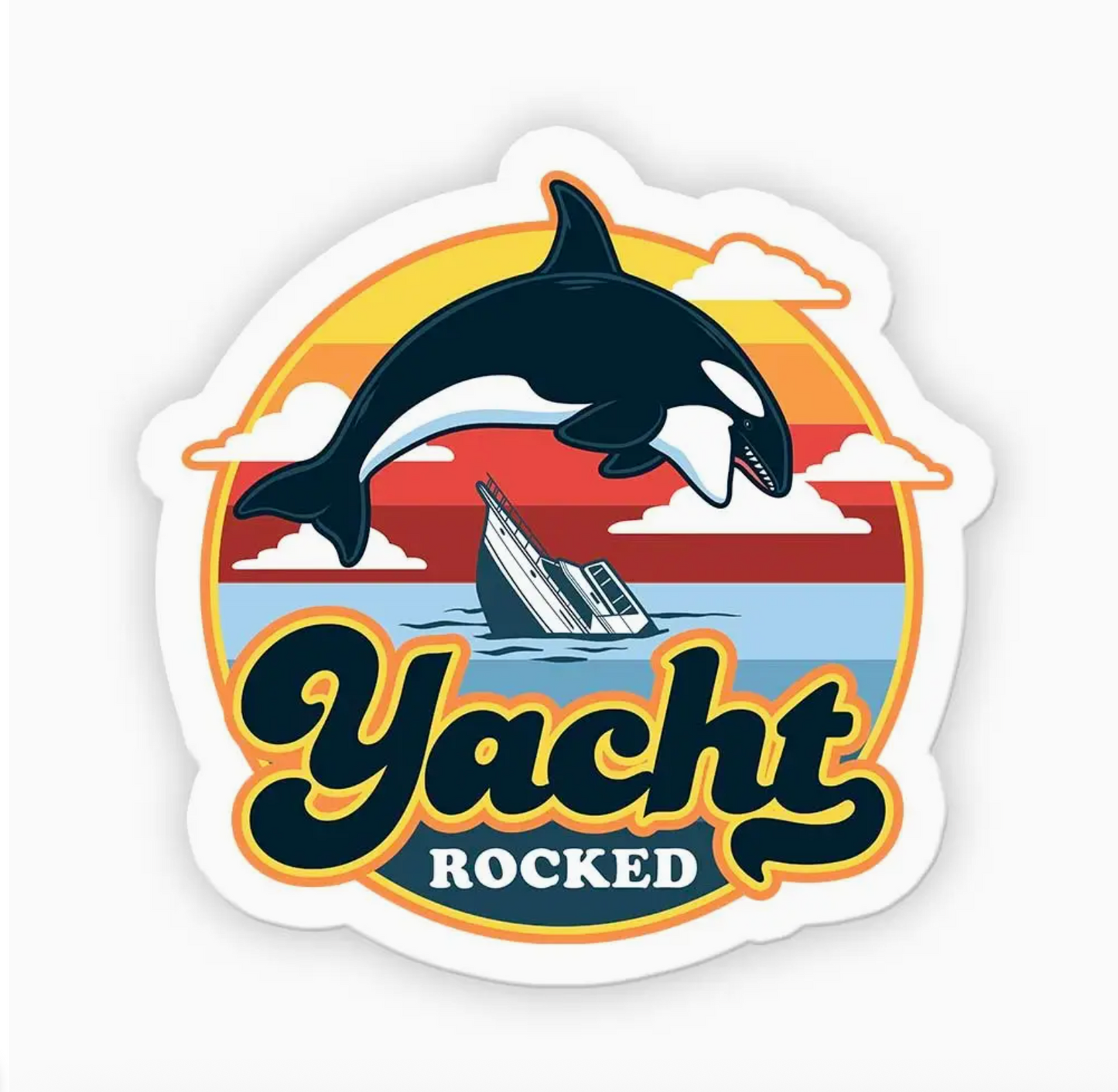 Yacht Rocked Sticker