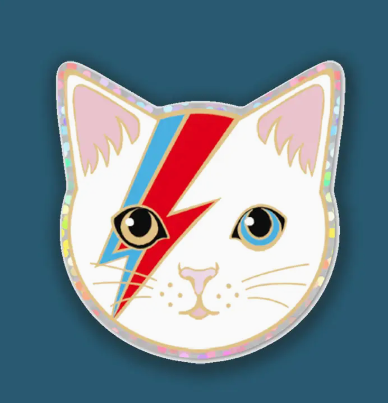 Kitty Stardust Glitter Sticker