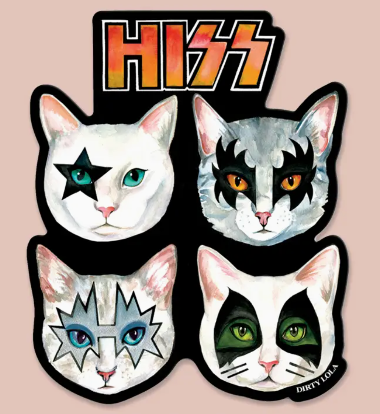 HISS Cat Sticker