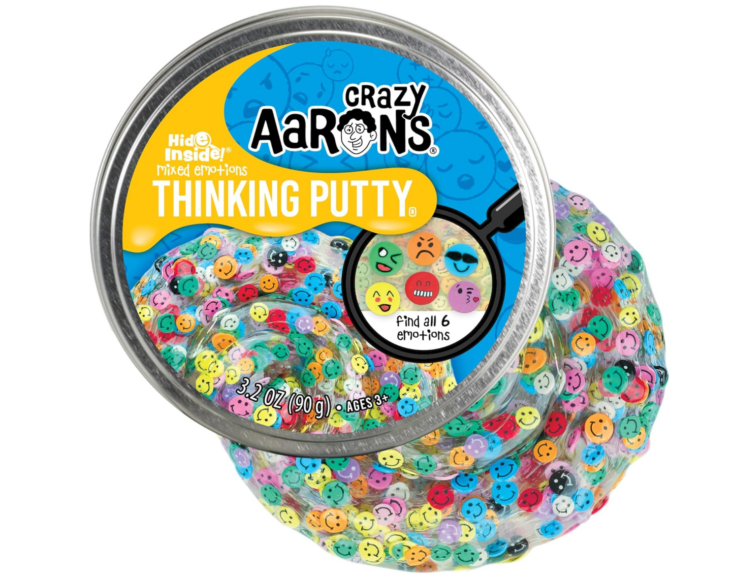 Mixed Emotions Thinking Putty 4'' Tin