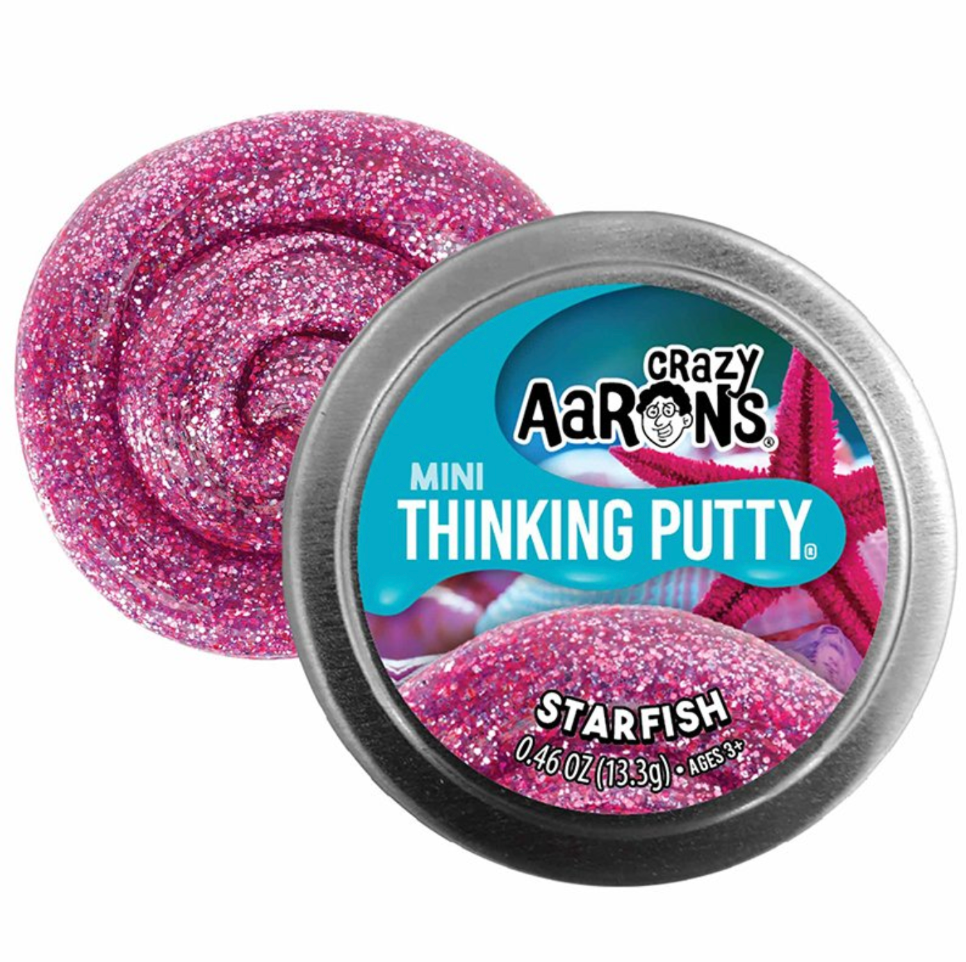 Mini Starfish Thinking Putty 2'' Tin