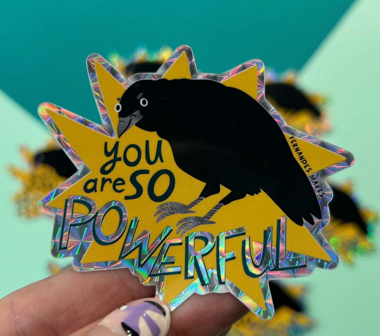 You Are So Powerful Glitter Sticker