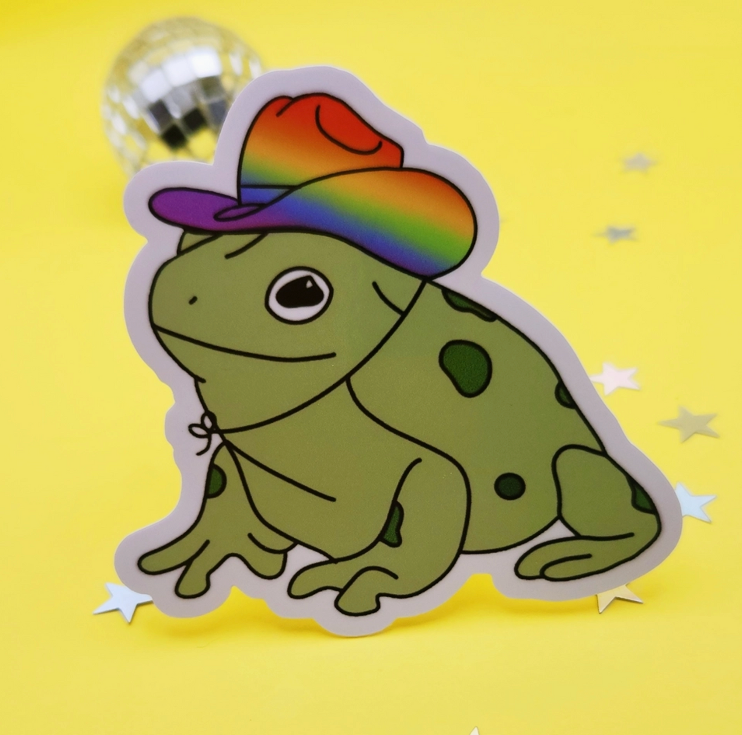 Gay Pride Frog Sticker