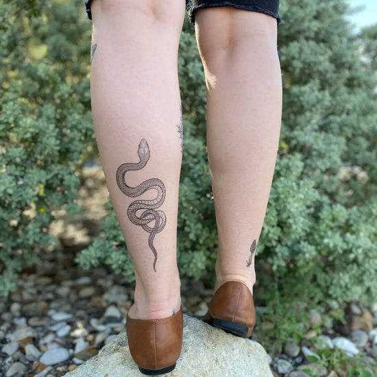 Garden Snake Temporary Tattoos