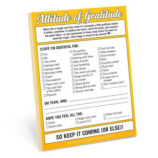 Attitude of Gratitude Nifty Note Pad -50 sheets