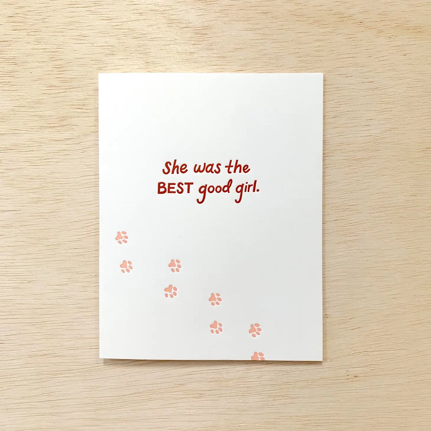 Best Good Girl Card