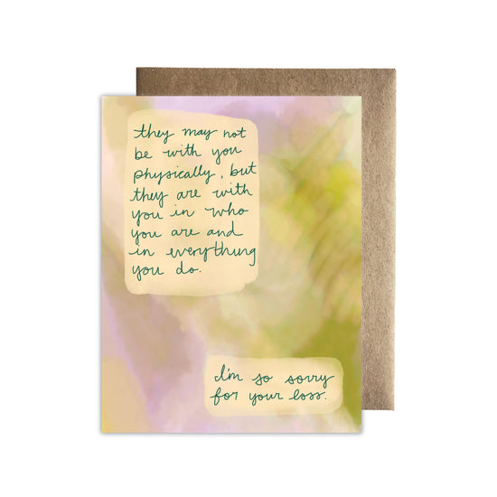 Grief Sorry For Your Loss Card