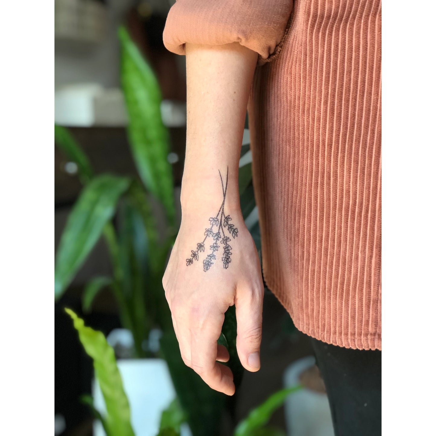 Lavender Twigs Temporary Tattoos