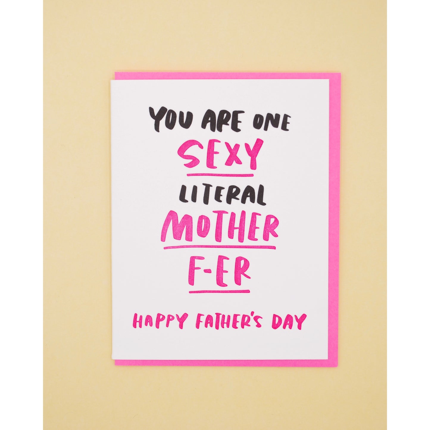 Mother F-er Father's Day Card