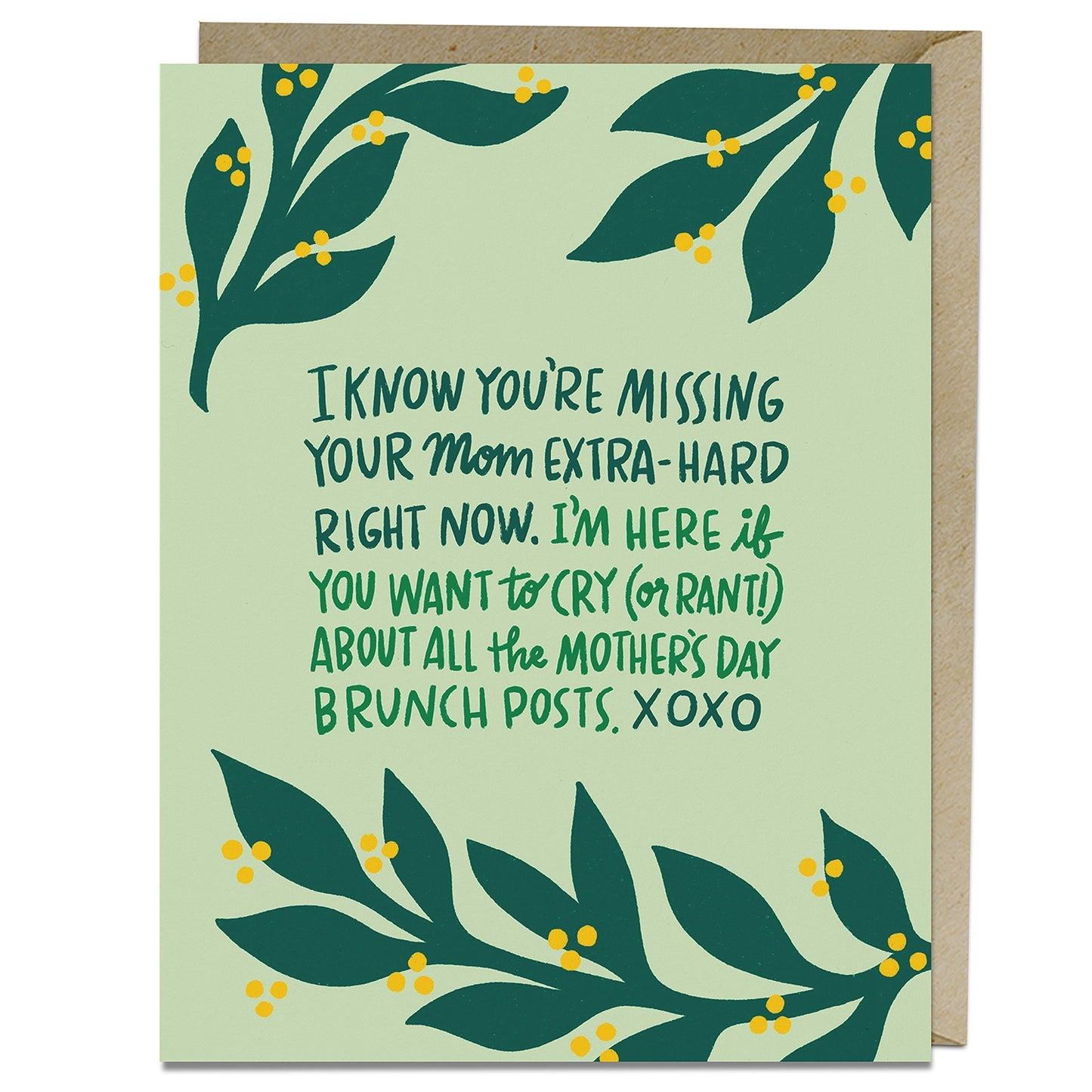 I Know You're Missing Your Mom Mother's Day Card