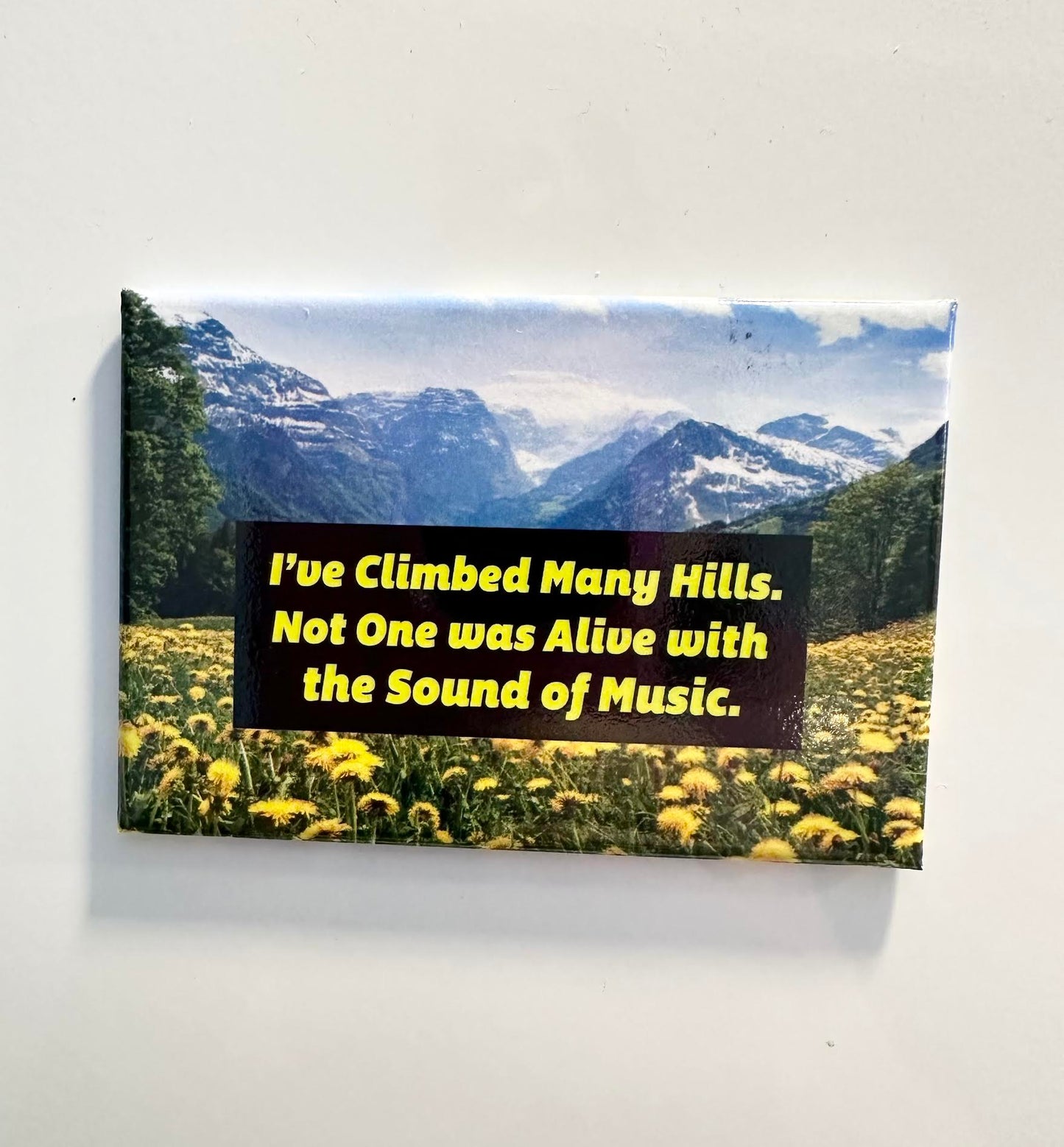 I've Climbed Many Hills, Not One Was Alive With The Sound Of Music Magnet