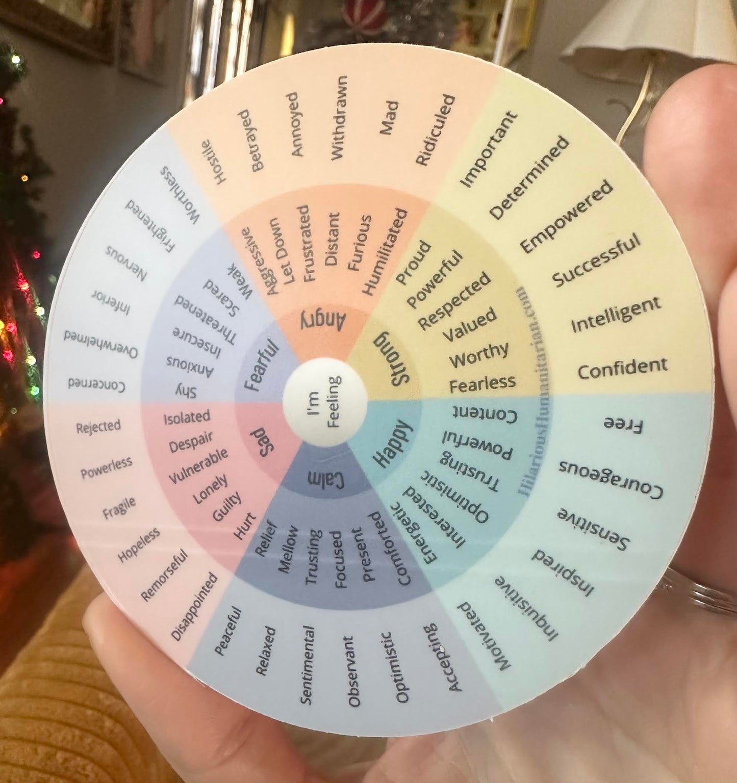 *Imperfectly Perfect* Wheel Of Emotions Sticker