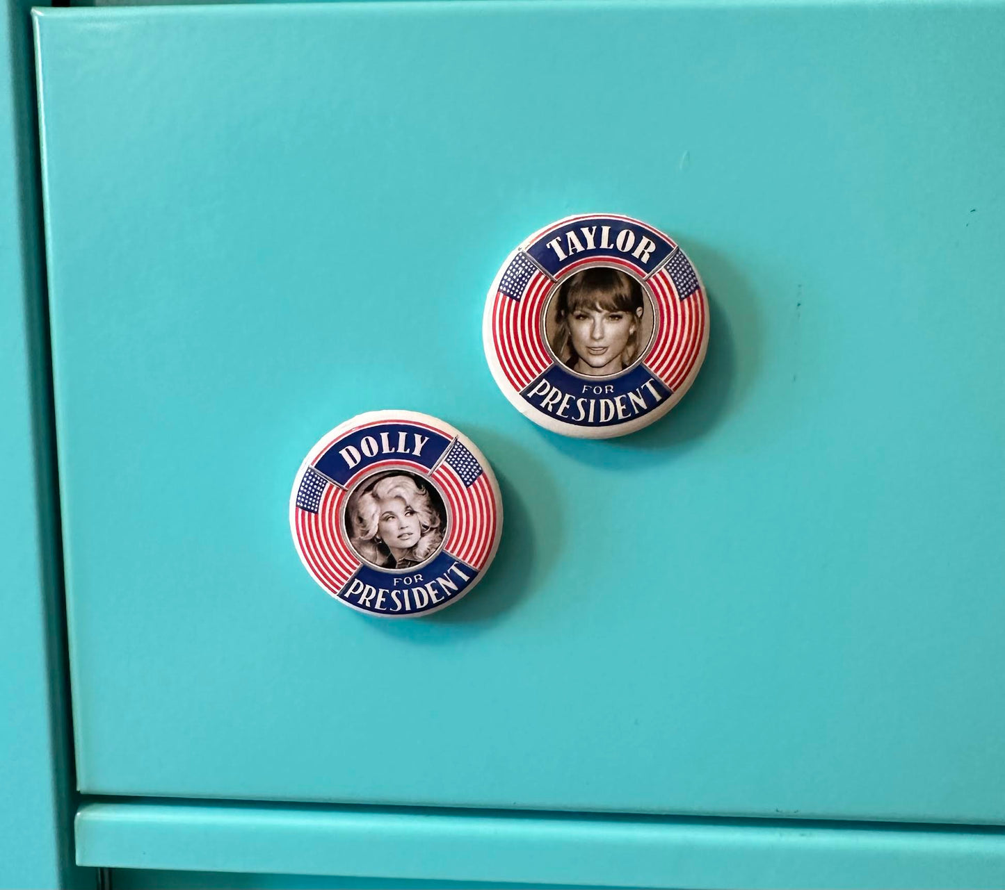 Dolly For President Button Magnet