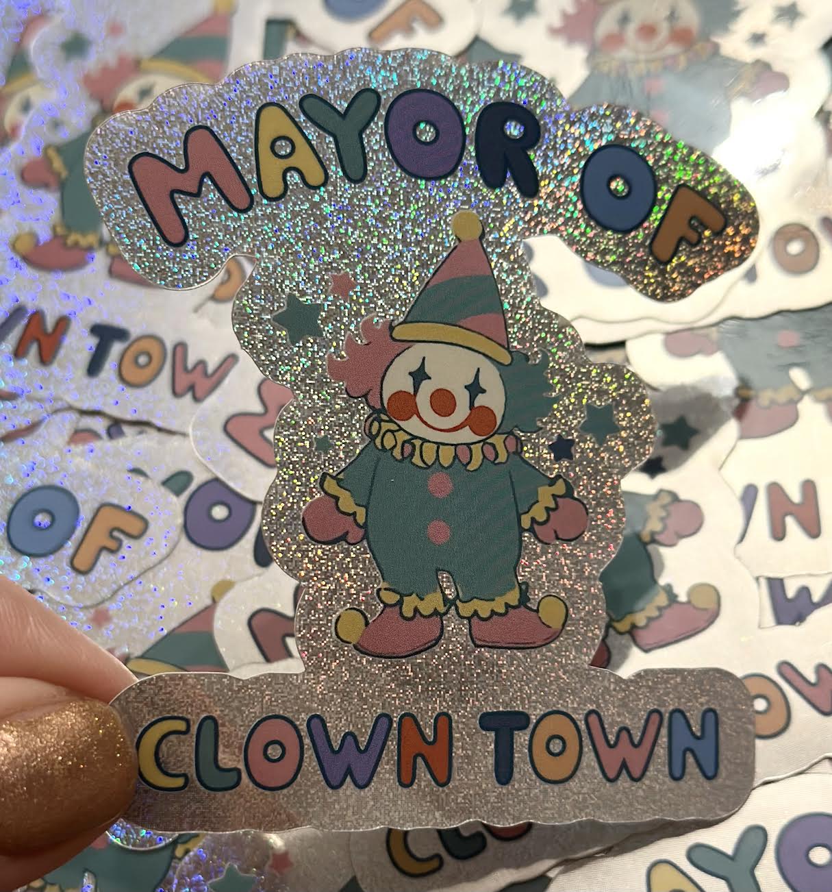 Mayor Of Clown Town Pixie Dust Sticker