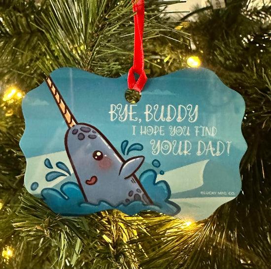 Bye Buddy Holiday Ornament