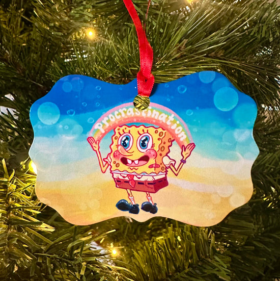 SpongeBob Procrastination Holiday Ornament