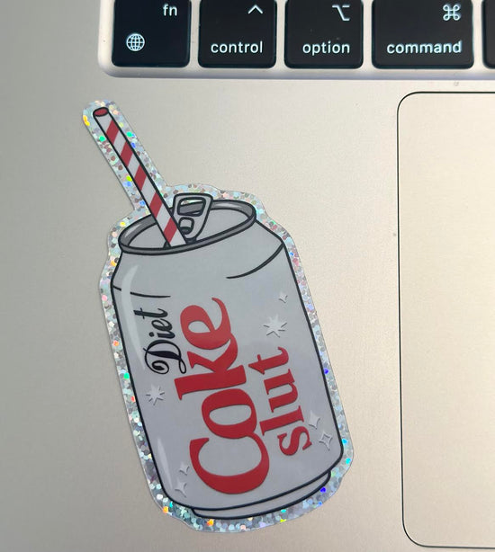 Diet Coke Slut Glitter Sticker