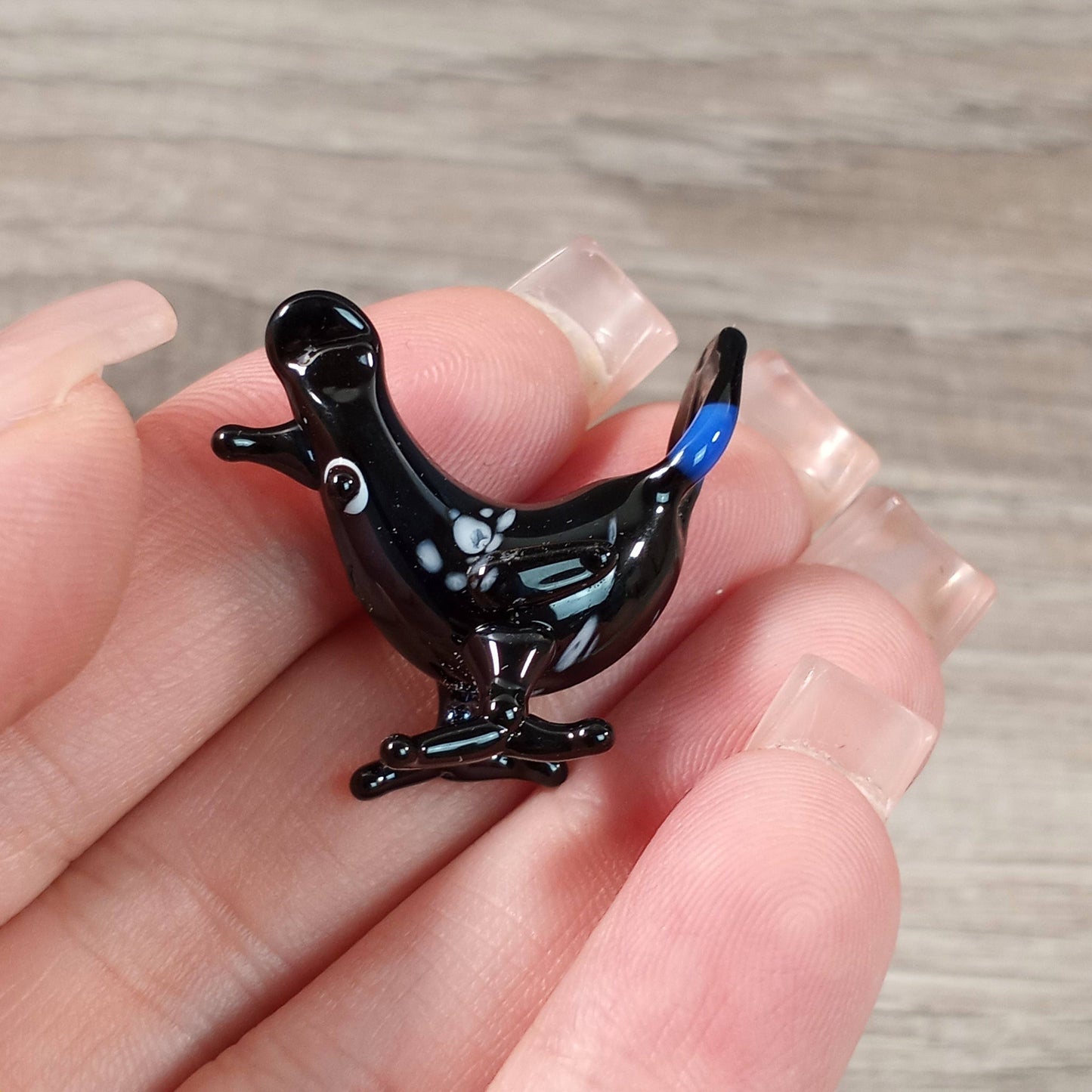 Small Glass Animal Figurines Surprise Pull