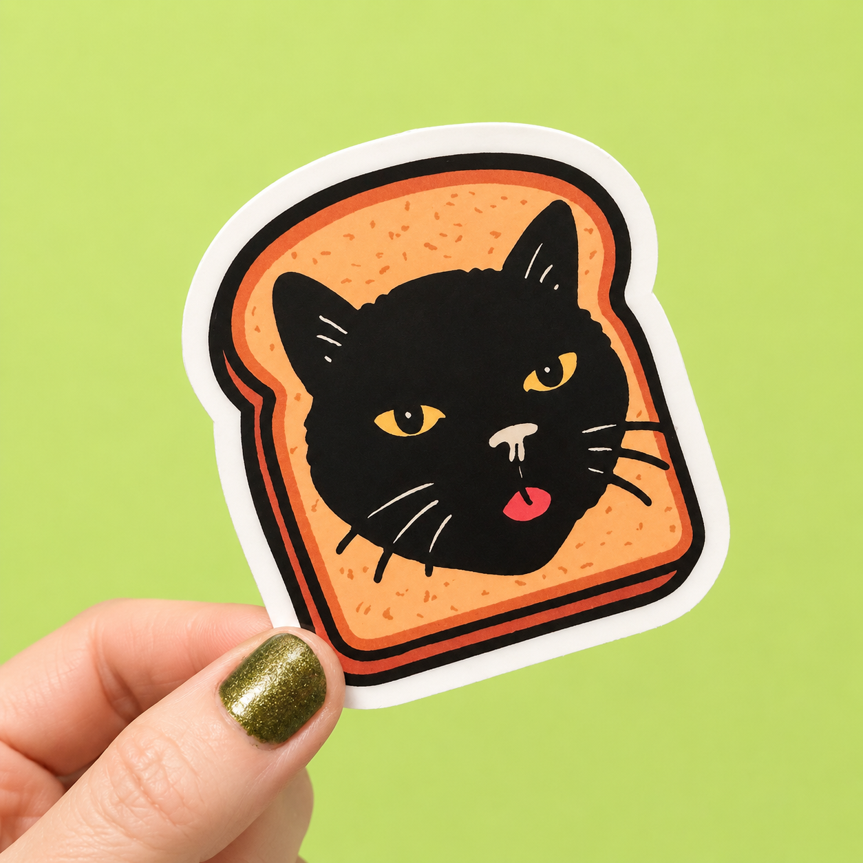Cat Toastrophe Sticker