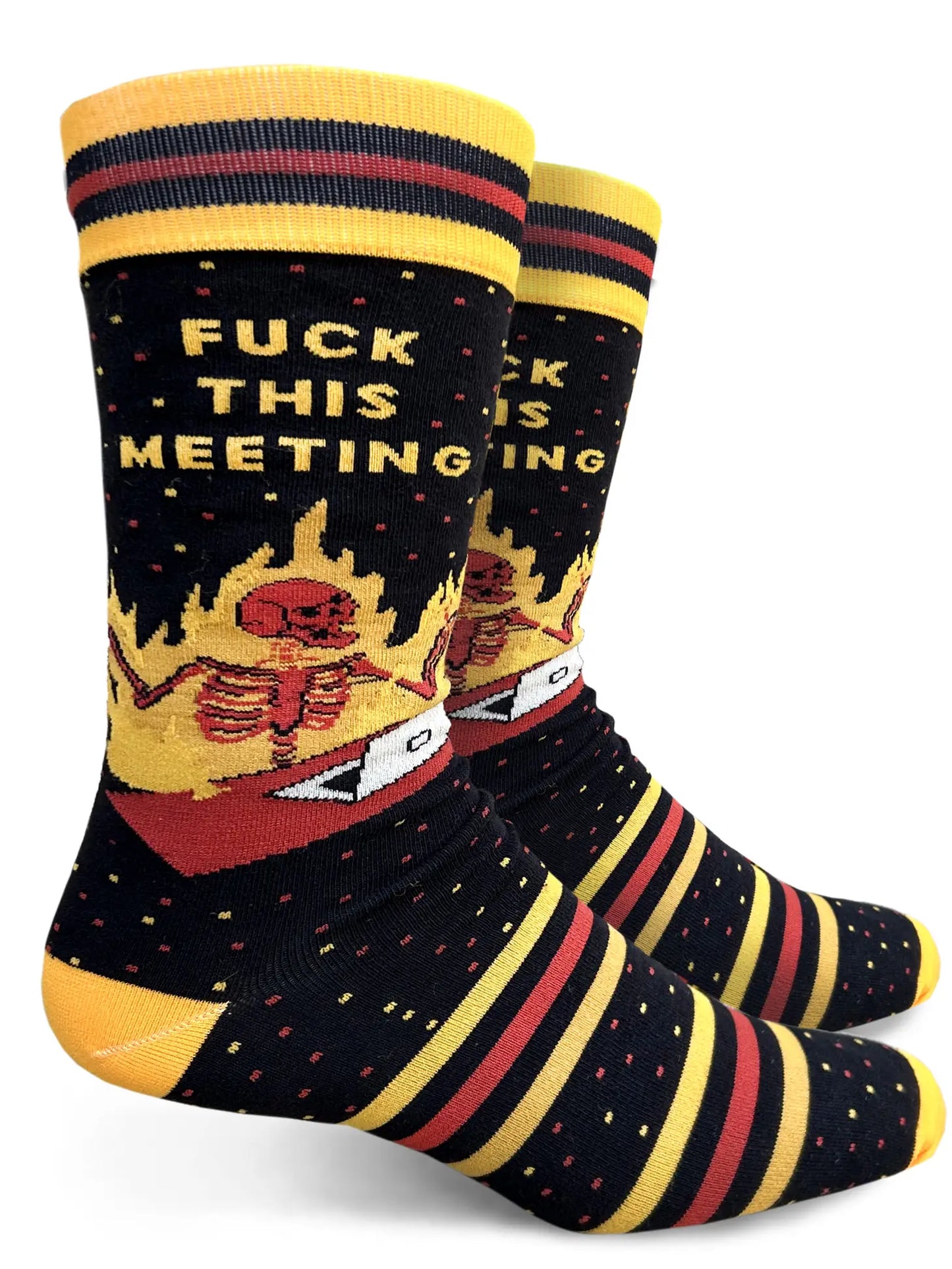 Fuck This Meeting Men's Socks
