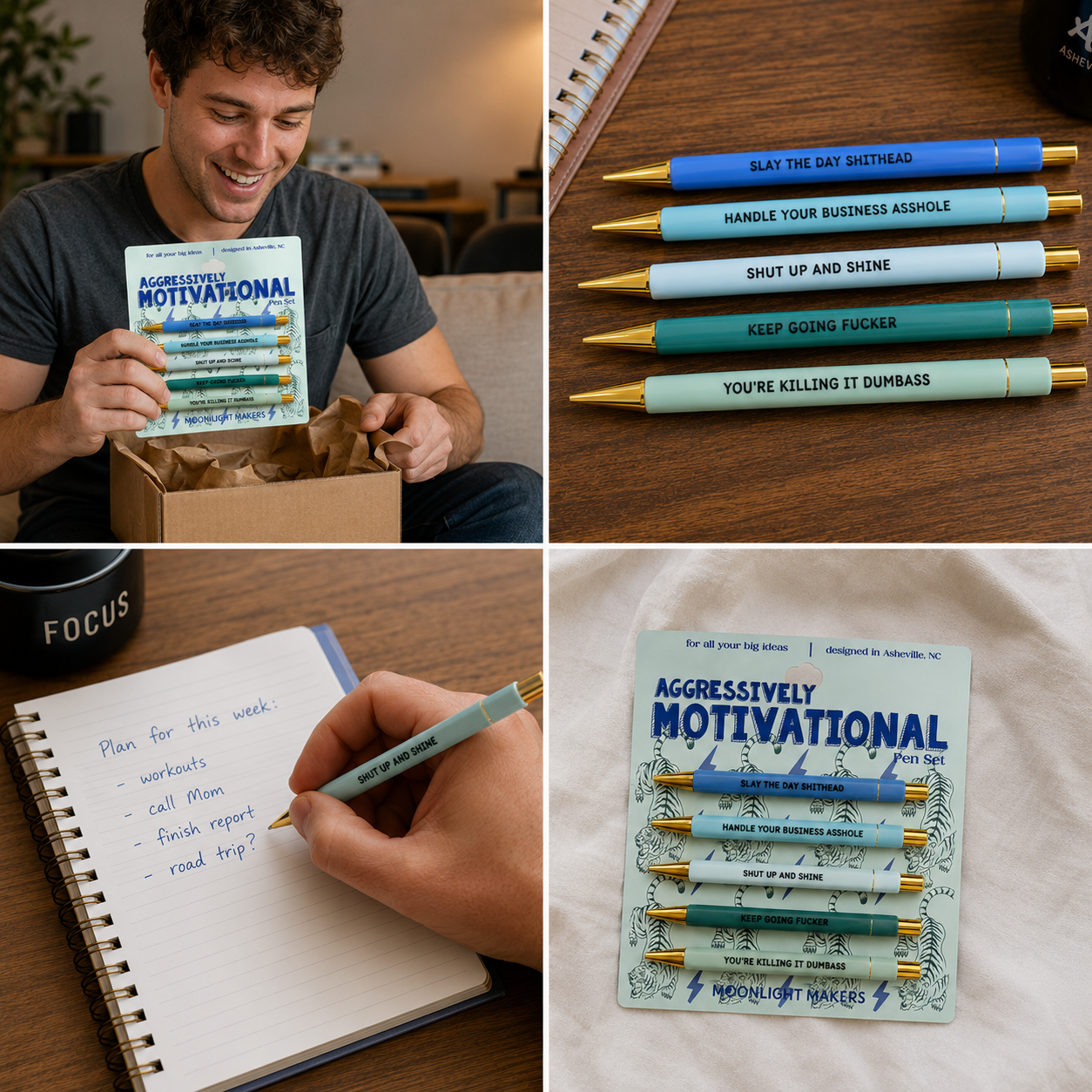 Aggressively Motivational - Pen Set
