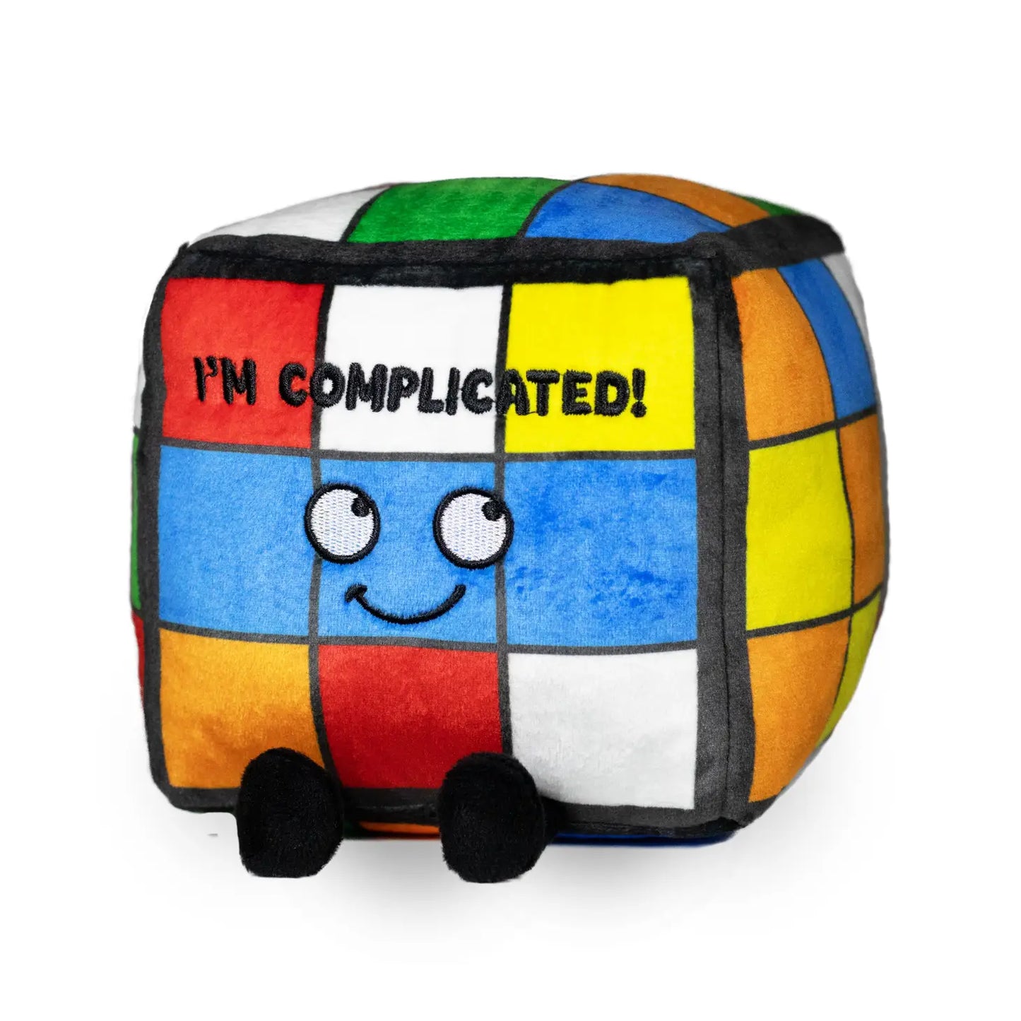 Load image into Gallery viewer, I&amp;#39;m Complicated Cube Plushie
